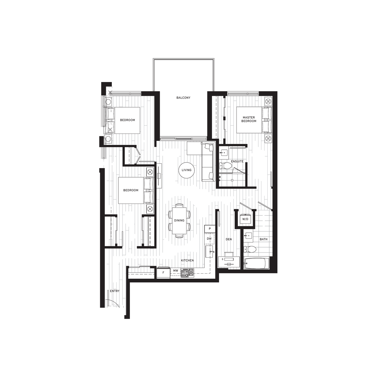 H Plan floorplan
